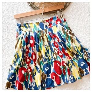 Vibrant Multicolor Skater Skirt